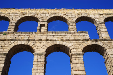 Aqueduct of Segovia, World Heritage Site of UNESCO, Spain, Europe