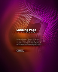 Neon glowing background for landing page