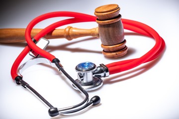 Stethoscope and Gavel