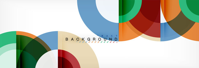 Obraz premium Vector circle abstract background