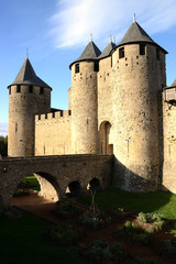 Fototapeta na wymiar View point of Cite de Carcassonne, France
