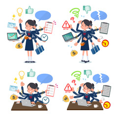 flat type school girl Sailor suit_mulch task