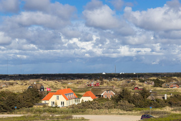 Sandy beach of Southern Jutland, near Esbjerg, Denmark