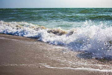 surf wave on the Black Sea coast