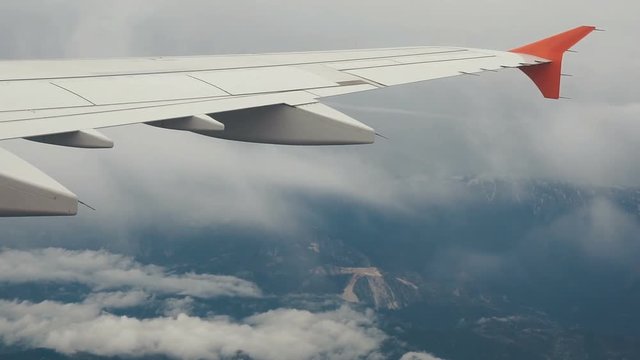 Airplane Window View