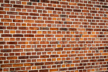 Old red brick wall