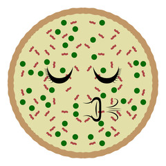Sleeping pizza emote. Fast food