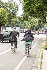 Naklejka premium Radfahrer