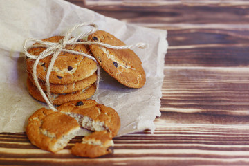 oat cookies with bow