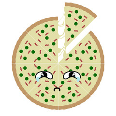 Sad pizza emote. Fast food