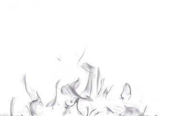 Abstract fire on white background