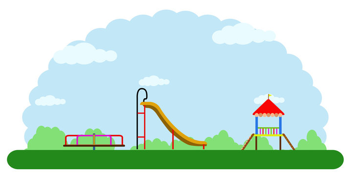 Landscape of a children park
