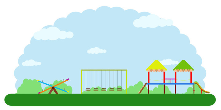 Landscape of a children park