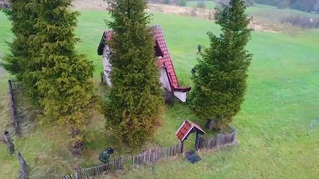 Terrorist commandos move through the countryside in Serbia.