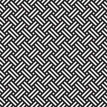 Seamless geometric abstract weave pattern background