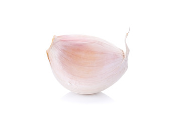 garlic on white isolate background