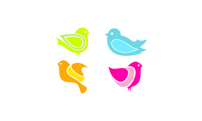Colorful bird vector
