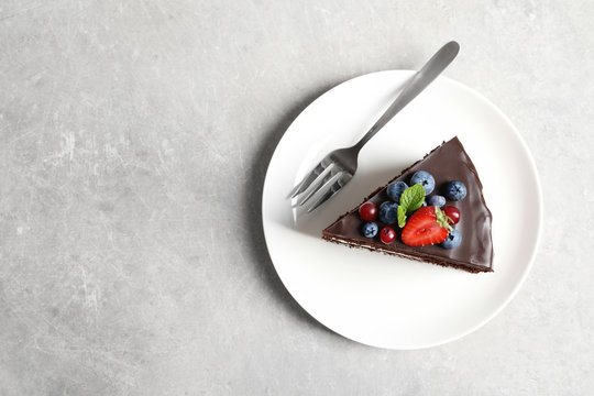 Berries on the Cake Top view