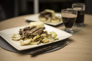 Steak lunch