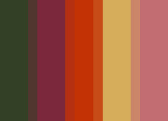 Striped background in deep green/red/yellow/pink, vertical stripes, color palette background