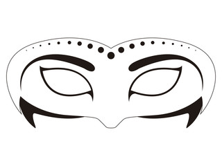 Isolated carnival mask icon