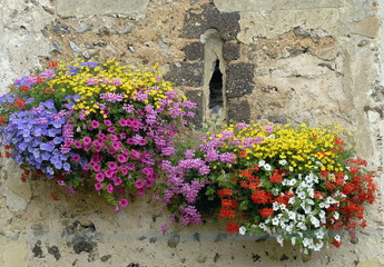 Ville de Francheville, l'église fleurie, département de l'Eure, Normandie, France