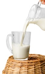 Pouring Milk in Glass