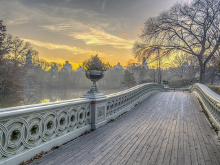 Obraz na płótnie Canvas Bow bridge Central Park