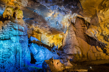 Prometheus ( Kumistavi) Cave near Tskaltubo in the Imereti region, Georgia