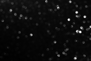 gray blur abstract background. bokeh Christmas blurred beautiful shiny Christmas lights