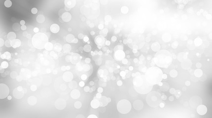 white blur abstract background. bokeh christmas blurred beautiful shiny Christmas lights