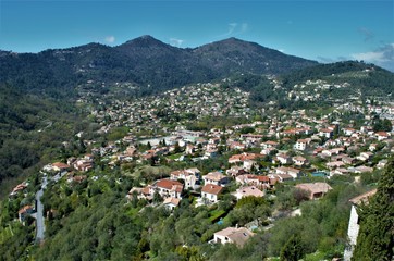 Views from Tourette Levens village in France