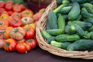 Cucumbers and Tomatoes