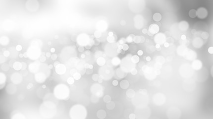 Naklejka na ściany i meble white blur abstract background. bokeh christmas blurred beautiful shiny Christmas lights