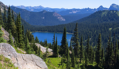 Dewy Lake in Mt Rainier National Park.