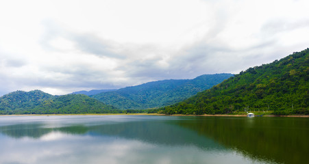 Fototapeta na wymiar Huai Prue Reservoir in Nakorn Nayok