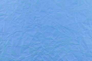 Blue wrinkled paper