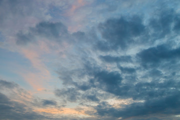Fototapeta na wymiar sky and clouds before sunset