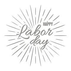 Happy Labor Day! vector illustration on white background