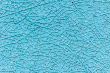 Abstract of blue crack ceramic tile ,glazed tile texture