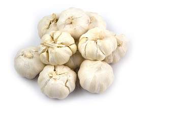 Group of Garlic isolated on white background