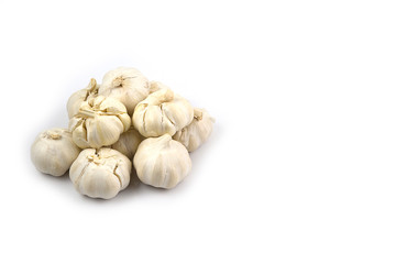 Group of Garlic isolated on white background