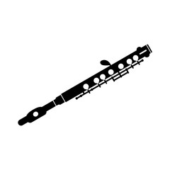 Piccolo half-size flute, a musical instrument