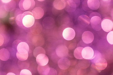 pink abstract glitter defocus bokeh lights use for background
