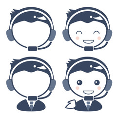 カスタマーセンターのオペレーター・男性