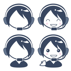 カスタマーセンターのオペレーター・女性