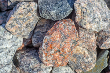 Granite crushed stone background