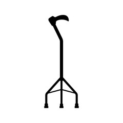 Walking stick with a base