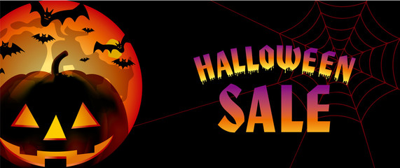 ハロウィーン用イラスト 満月とオバケカボチャのシルエット ハロウィン Halloween Wall Mural Globeds ハロウィーン用イラスト 満月とオバケカボチャのシルエット ハロウィン Halloween Wall Mural Globeds
