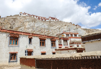 Fototapeta na wymiar Landscpae of Lamayuru monastery in Ladakh, India.
